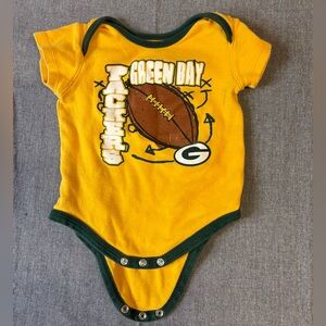 NFL Green Bay Packers Gold and Green Infant Bodysuit